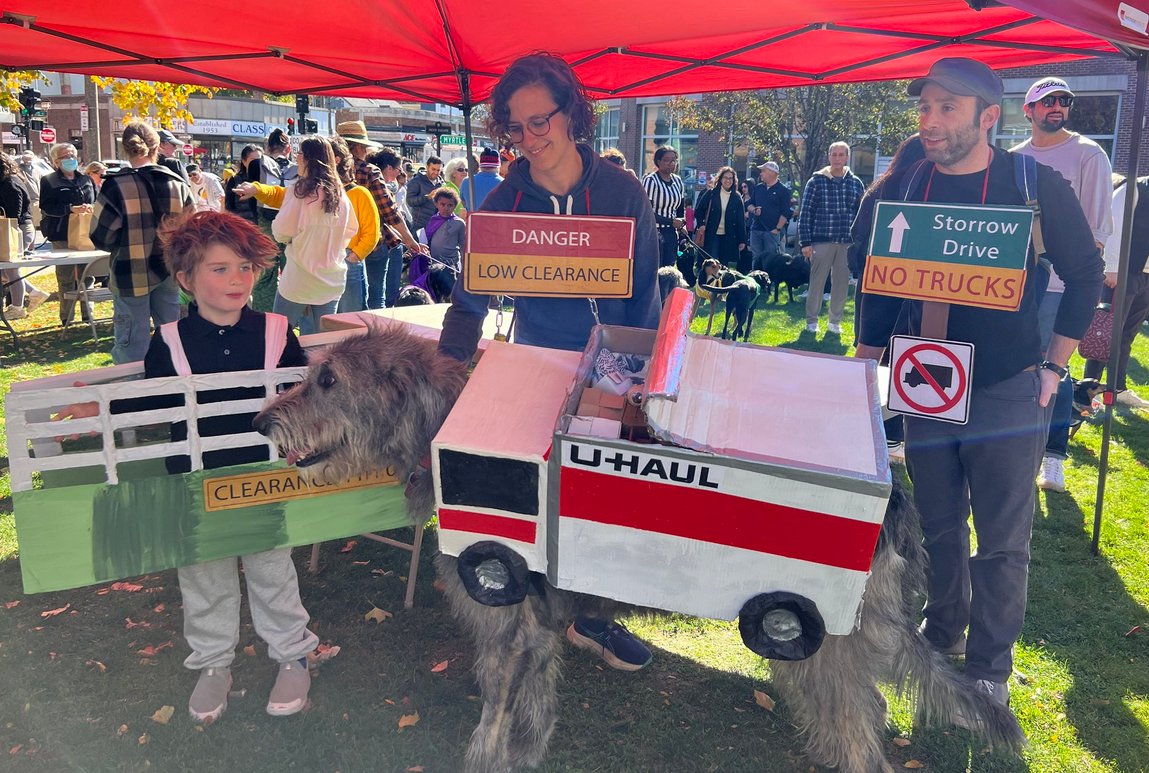 BostonMassUSA's tweet image. dog and family as U-Haul getting storrowed
