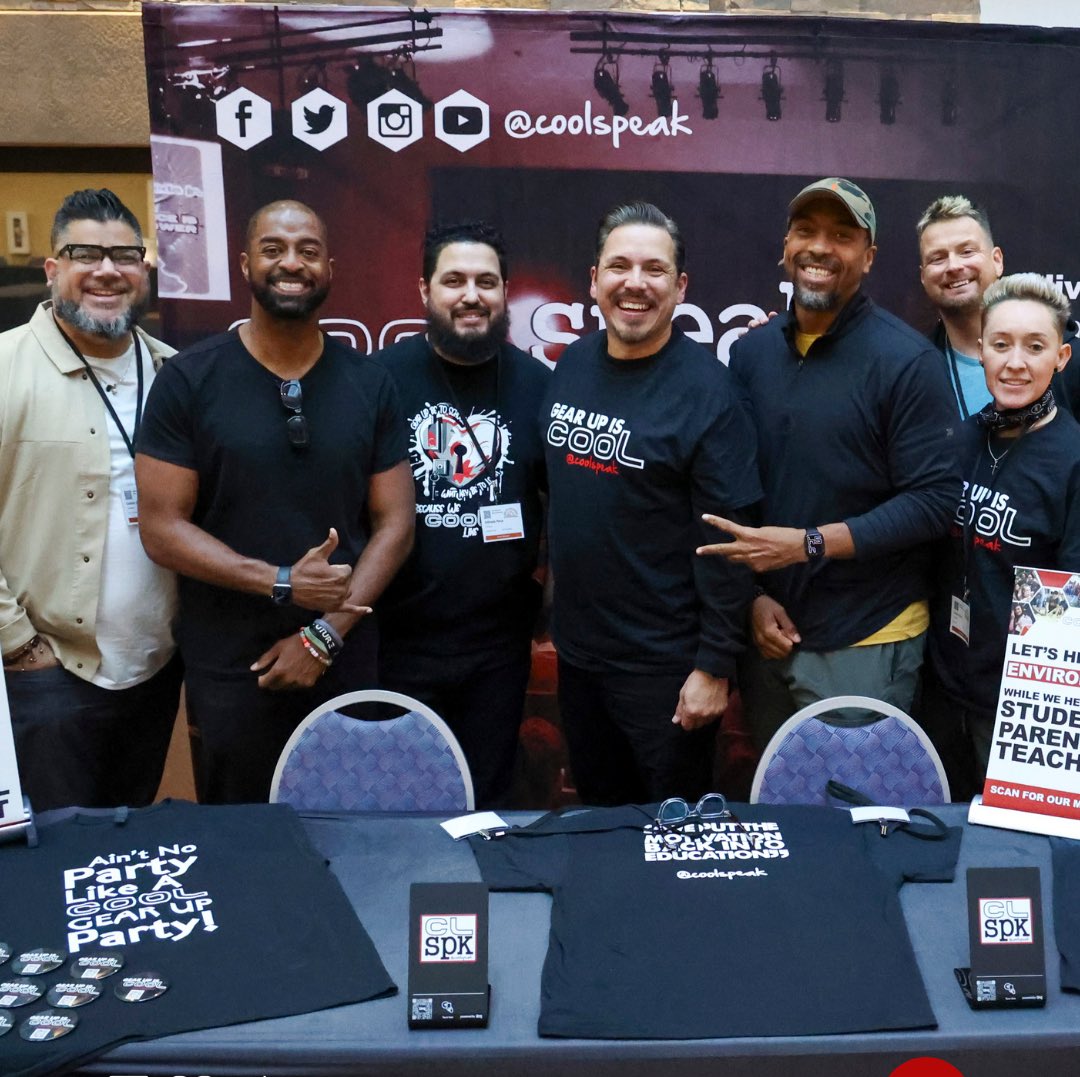 CoolSpeak's tweet photo. You might have seen us at @edpartnership’s annual conferences, but you've never seen this group!

If you want to leave GEAR UP West feeling truly inspired and energized to make sure that #GEARUPworks, mark your schedule for these workshops! https://t.co/igMknRcGZ8
