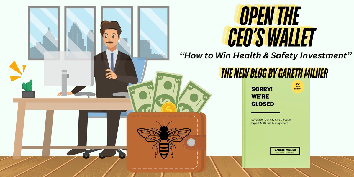 Osteopathic_Sol's tweet photo. MSDs ... Downstream efforts are HR meetings, RIDDORs, the Court Case, the human replacement, the HSE investigation, the mop-up ‘crutch’ methods to only moderately reduce the risk of their reoccurrence ...

…. E … T … C

'' Open the CEO's Wallet '' ... and go Upstream! https://t.co/Ge3jH9xAjP