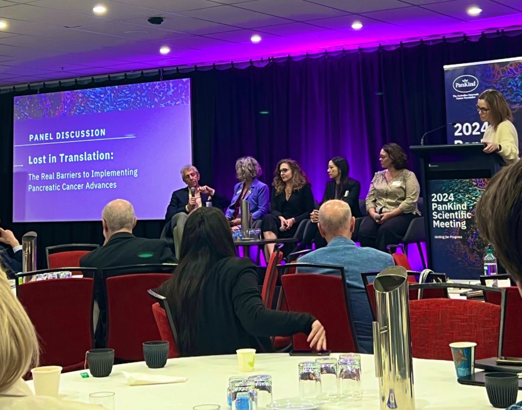 Omali Pitiyarachchi (@omalirp) on Twitter photo Very interesting panel discussion at the @PanKind_APCF Scientific Meeting on the barriers to translational research / implementation in #PancreaticCancer. Need less barriers, more progress & solutions! Prof <a href="/Phillips1Phoebe/">Prof Phoebe Phillips, AM</a>, Prof David Goldstein Very interesting panel discussion at the @PanKind_APCF Scientific Meeting on the barriers to translational research / implementation in #PancreaticCancer. Need less barriers, more progress & solutions! Prof <a href="/Phillips1Phoebe/">Prof Phoebe Phillips, AM</a>, Prof David Goldstein