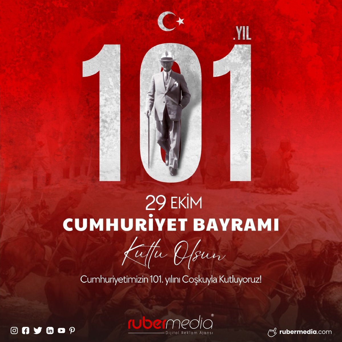 29 Ekim Cumhuriyet Bayramımız Kutlu Olsun! 🇹🇷

RUBER MEDIA ®️

#29EkimCumhuriyetBayramı #atatürk #cumhuriyet #cumhuriyetbayramı #rubermedia #29ekim #YaşasınCumhuriyet
