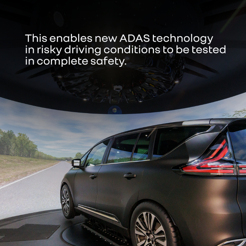 renaultgroup's tweet photo. What if we were to create a car manufacturer simulator with unprecedented capabilities?

That was the dizzying idea behind ROADS, a gargantuan project aimed at creating a driving simulation tool to continuously improve the safety of Renault Group vehicles and road users.