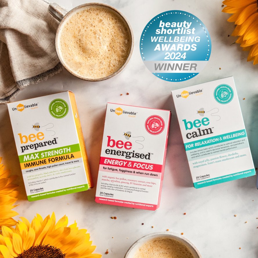UnBEElievable Health (@unbeelievable) on Twitter photo Plant based supplements for immunity, energy & anxiety. No fillers, binders, excipients, allergens or synthetics.
All <a href="/BeautyShortlist/">The Beauty Shortlist</a> winners.
Find in indy health stores, <a href="/WholeFoodsUK/">Whole Foods UK</a> <a href="/holland_barrett/">Holland & Barrett</a> & for global shipping:
revital.co.uk/collections/un… #immuneboost #energyboost Plant based supplements for immunity, energy & anxiety. No fillers, binders, excipients, allergens or synthetics.
All <a href="/BeautyShortlist/">The Beauty Shortlist</a> winners.
Find in indy health stores, <a href="/WholeFoodsUK/">Whole Foods UK</a> <a href="/holland_barrett/">Holland & Barrett</a> & for global shipping:
revital.co.uk/collections/un… #immuneboost #energyboost