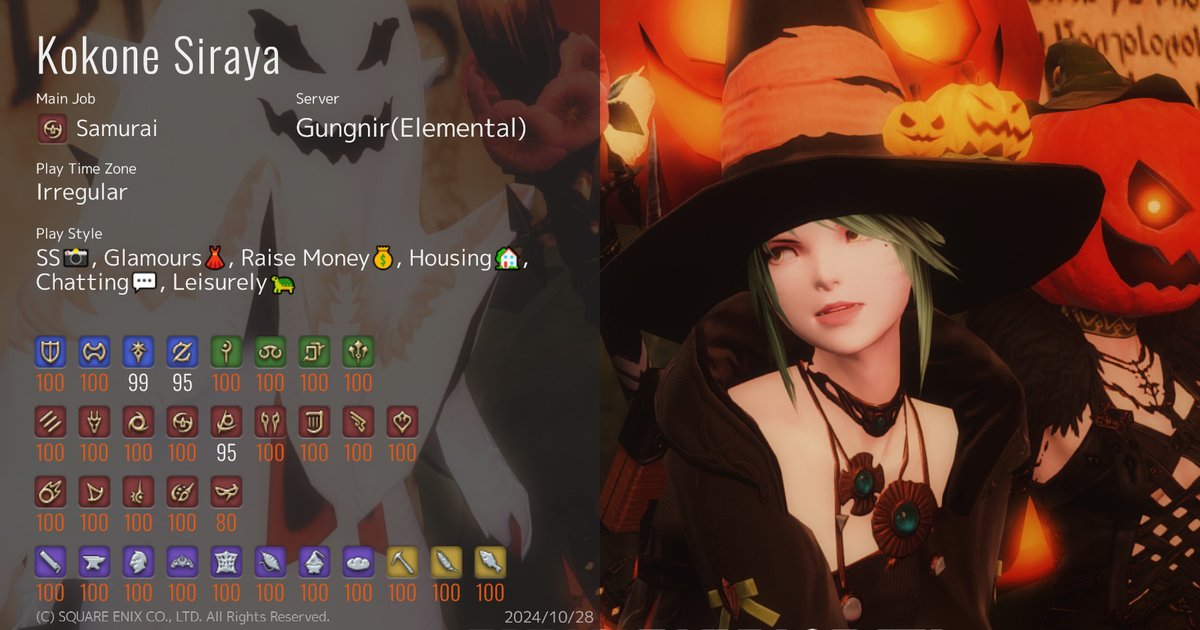 KokoneSiraya's tweet photo. 🐱Updated 更新 🐱
#FF14 #FFXIV #FF14キャラクターカード #FF14CharacterCard #ミコッテ #miqote #FF14SS https://t.co/ccRfpfJl07