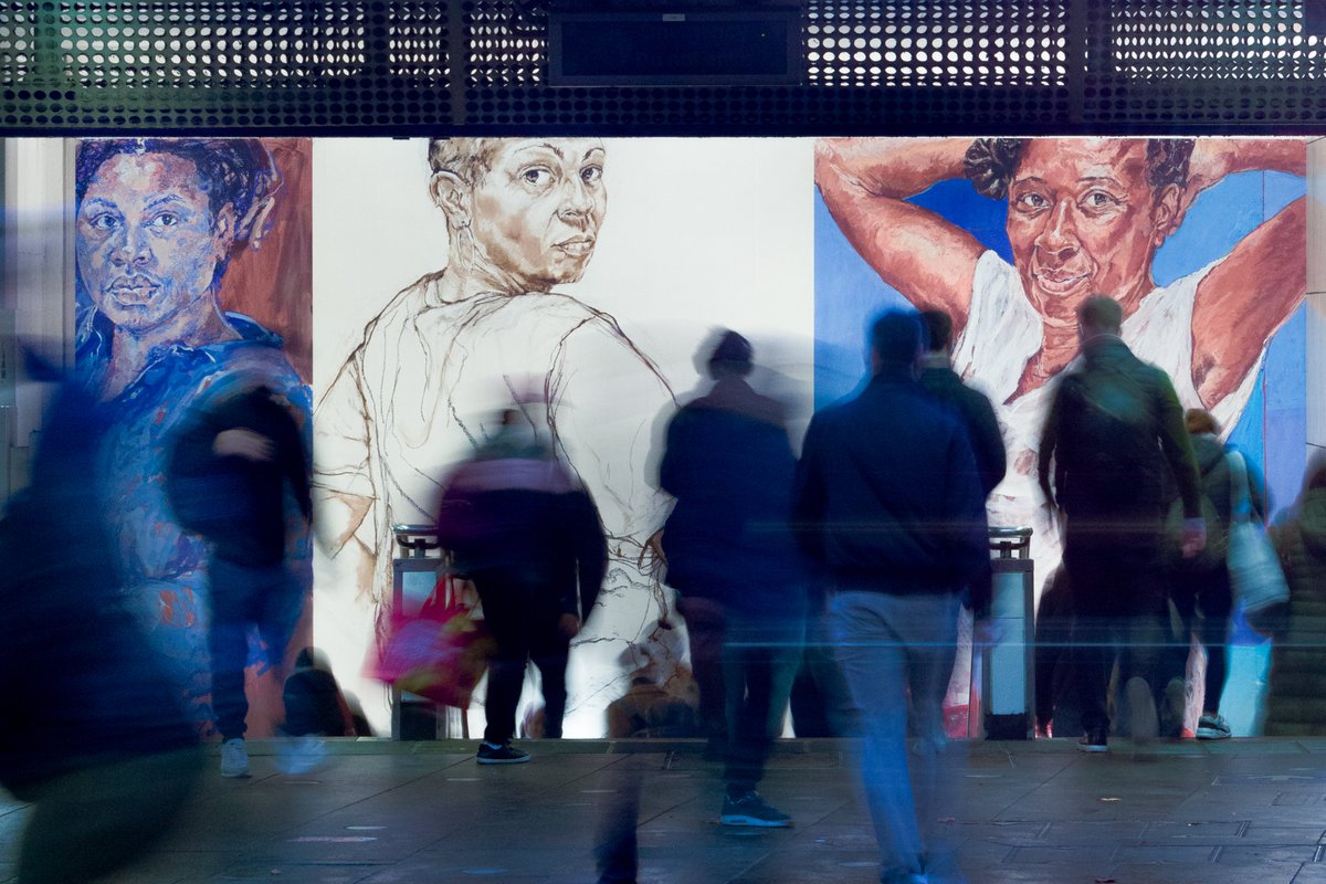 Next time you're at Brixton Tube station, look out for this striking new triptych from Turner Prize-nominated artist Claudette Johnson. It's called Three Women, and centres around the Black female experience with reference to Picasso’s Les Demoiselles d’Avignon

Image:s Angus
