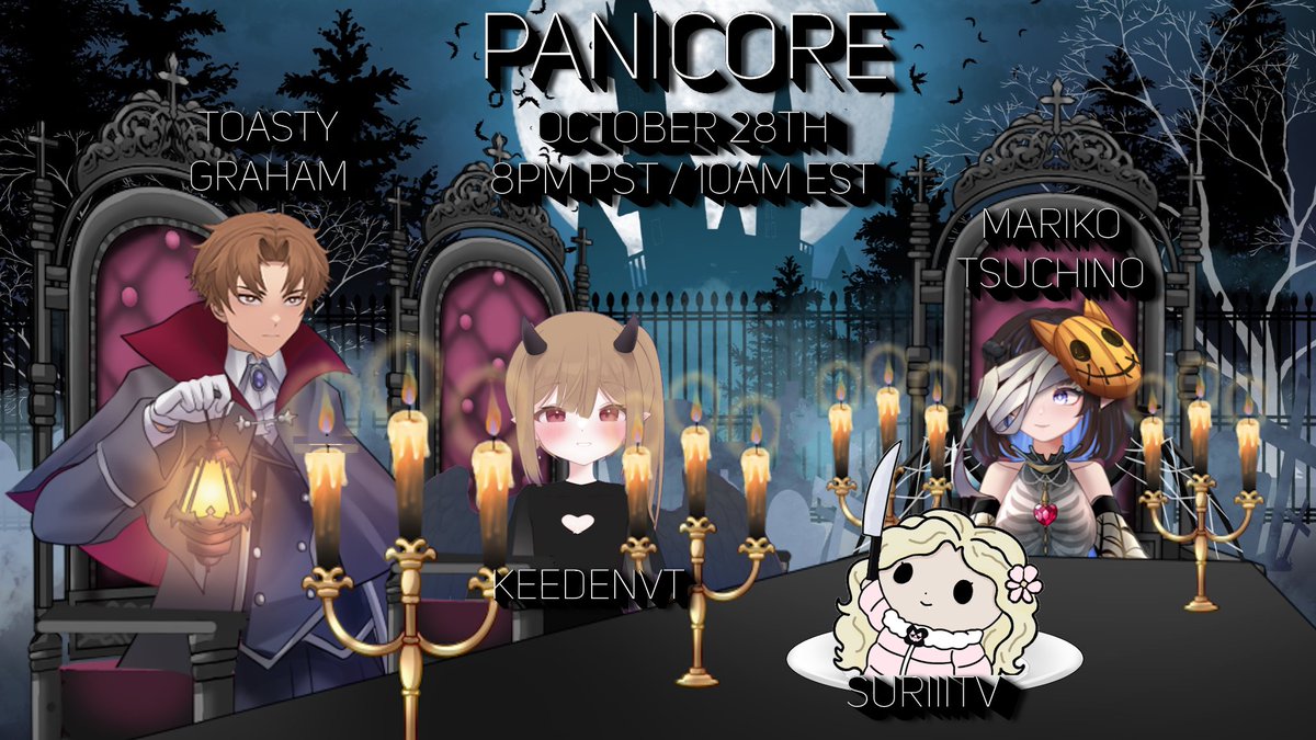 MarikoTsuchino's tweet photo. come join us collect more achievements on #panicore!

@ToastyGraham / @KEEDENvt / @Suriii2704 

Monday, October 28th at 8pm PST
https://t.co/mvEIDFx1E6

#VTuber #ENVtuber #VTuberEN #TwitchStreamer https://t.co/lzOBPwD2Rb