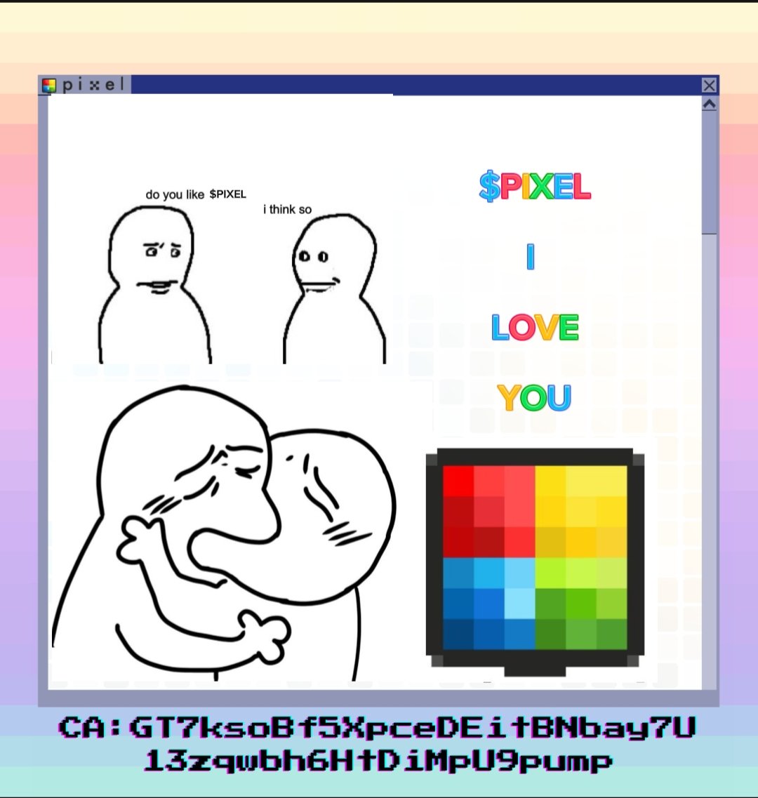 carol_sand45854's tweet photo. $PIXEL I LOVE YOU
@paintapixel2 #PixelMemes. https://t.co/l5KFdXBXCL
