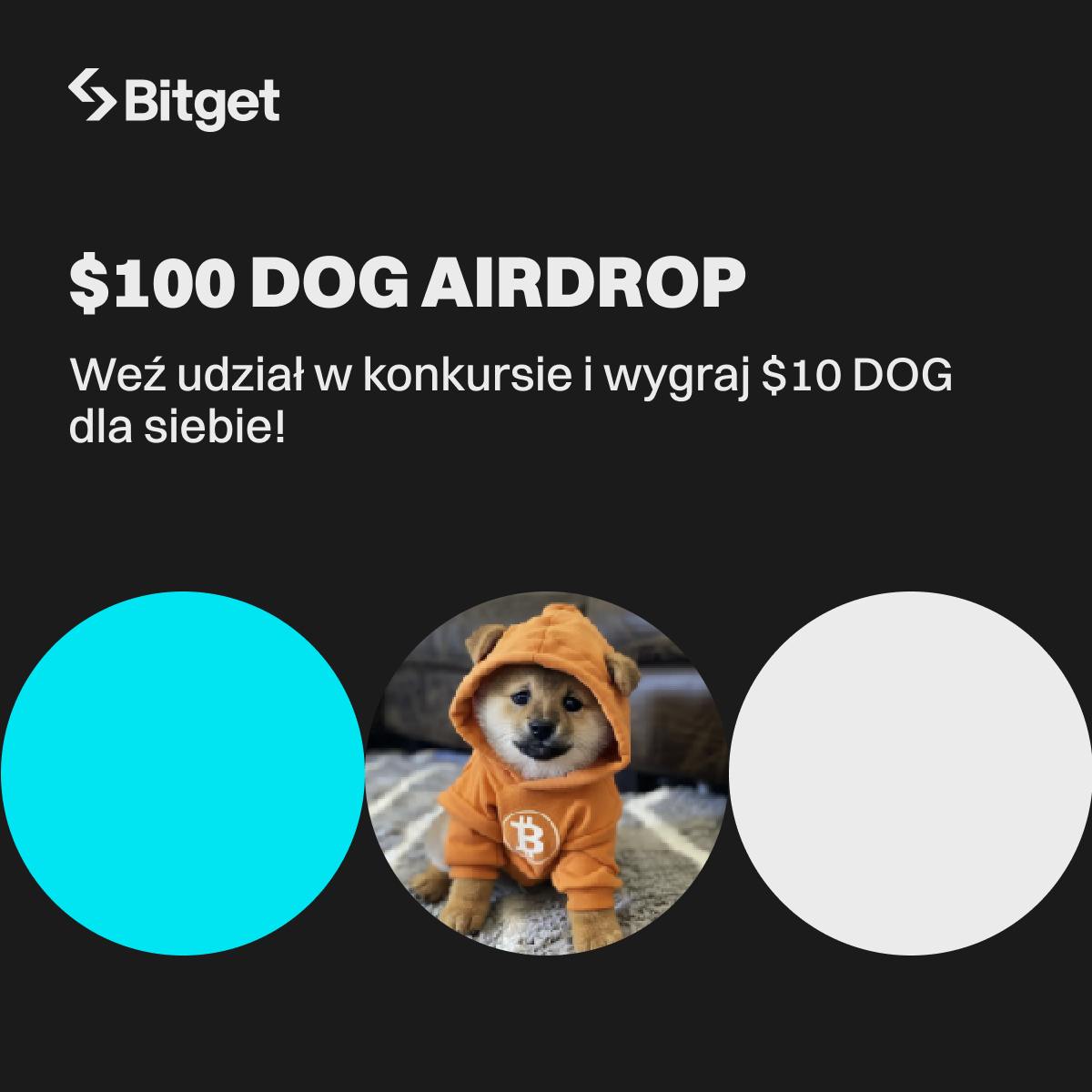 🎉 Konkurs czas start!
Rozdam $100 w #Memecoin $DOG 

Chcesz zdobyć $20 w $DOG? 🔥

1️⃣ Obserwuj <a href="/LewiczMichal/">Michal Lewicz</a> i <a href="/BitgetPL/">BitgetPL</a>
2️⃣ Oznacz dwóch znajomych 👫
3️⃣ Podaj dalej ten post 🔄
💬 Dodatkowo – napisz, jaki meme coin Twoim zdaniem może eksplodować jeszcze w 2024 roku i dlaczego!
