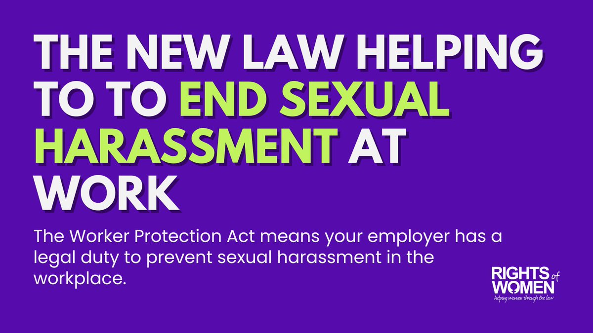 The Worker Protection Act is the first legal change on sexual harassment at work since the #MeToo movement. It came into force this weekend.

All employers are now legally required to take reasonable steps to prevent sexual harassment before it happens.