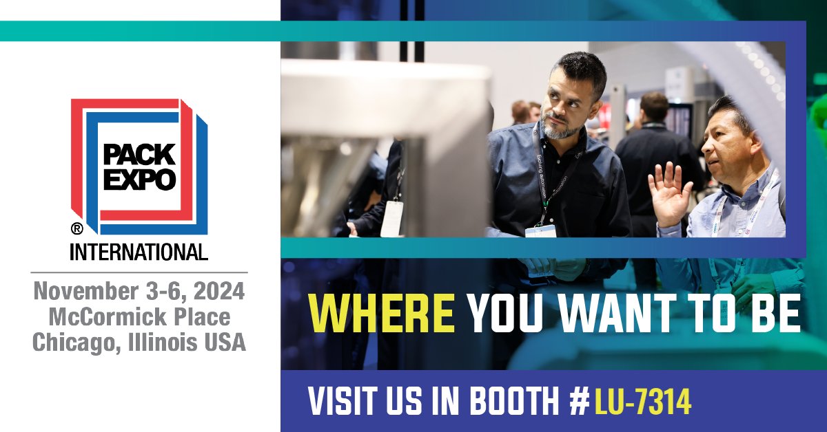 Join us at Pack Expo November 3-6 in Chicago! We will be exhibiting with our sister companies, Marion Process Solutions, Cablevey Conveyors &amp; Spiroflow. Visit us at booth LU-7314!

Register for free using Comp Code: 89D79
hubs.ly/Q02VVvth0

#PackExpo2024 #KasonCorp