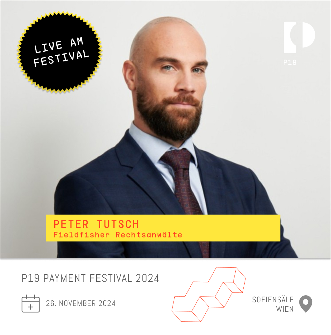 🌟 Peter Tutsch #Fieldfisher, Experte für Fintech &amp; Corporate Finance, live am #P19 #PaymentFestival!
📅 26. November 2024
📍 Sofiensäle, Wien
🎫 bit.ly/3yCAY47