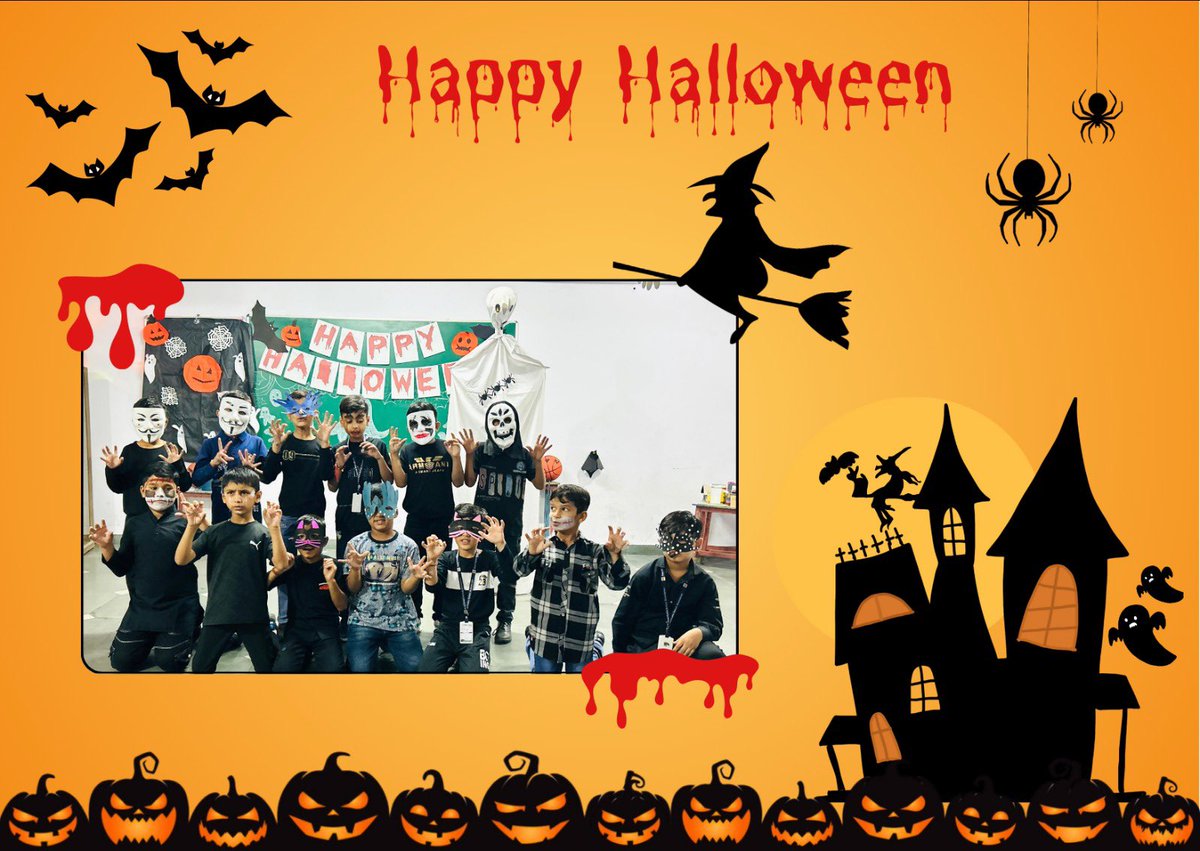 AzadSchool's tweet photo. The Pre-Primary wing of Azad Public School transformed into a spooky-ooky wonderland as tiny tots celebrated Halloween with glee!

Our tiny talents showcased their creative costumes, confidence, and enthusiasm, making the event a howling success! https://t.co/zT9MINogC3