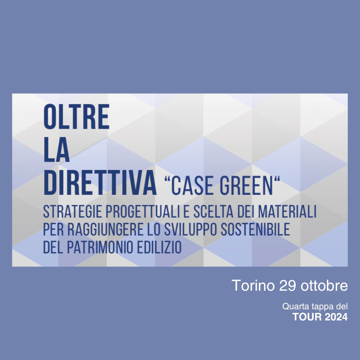 GBCItalia's tweet image. 🗓 martedi 29 ottobre 🕝 14.30 -18.30
Museo A come Ambiente MAcA – PADIGLIONE GUSCIO | Corso Umbria, 90 #TORINO
🔸bit.ly/3AgUGDx
bit.ly/3NM4WXq
4 CFP | Architetti, Geometri,  Periti, Ing.
@AlfyDF
@federbeton
@Conf_Ceramica