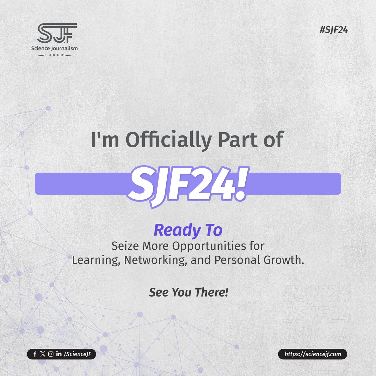 #SJF24 kicks off today! 🎉 The Science Journalists Forum has been a cornerstone in my journey, offering insights into the latest trends in science writing and connecting me with peers and editors who’ve supported me along the way. Excited to see what's in store this year!