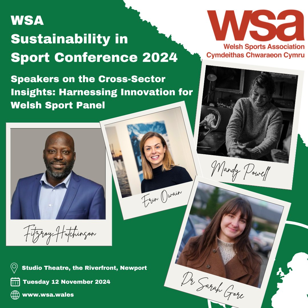 🌍More #SiSC2024 speakers!

Delighted to have Fitzroy Hutchinson, Erin Owain, Mandy Powell and Sarah Gore join us to discuss how we can collaborate across sectors to promote sustainable practices and inspire change.

Full detail➡️wsa.wales/wsa-sustainabi…