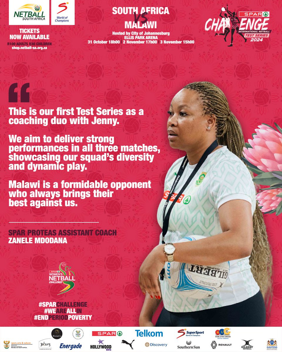 Netball_SA's tweet photo. From leading the SPAR Proteas as captain in 2012 against Malawi to stepping into the role of coach! 👏🏾

A true embodiment of dedication and passion for South African netball. 🇿🇦✨

#FillUpEllisPark 🎟️👉https://t.co/vDr8ySJxIf

#SPARProteas #SPARChallenge #WeAreAllIn https://t.co/0wdVSpnBGm
