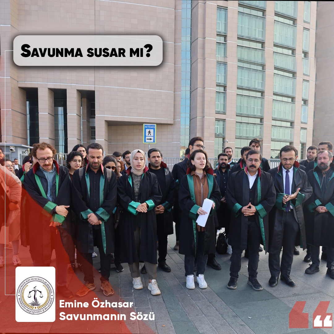 📌 Kendisini gözaltına almaya gelen polisler kapıda beklerken, müvekkilinin savunmasını yapmadan çıkmayan, tam da bu sebeple avukatlık mesleğinin yüz akı olan Bedirhan’ın mücadelesine omuz verecek binlerce avukat var

🖊️ Savunmanın Sözü

yeniyasamgazetesi6.com/savunma-susar-…