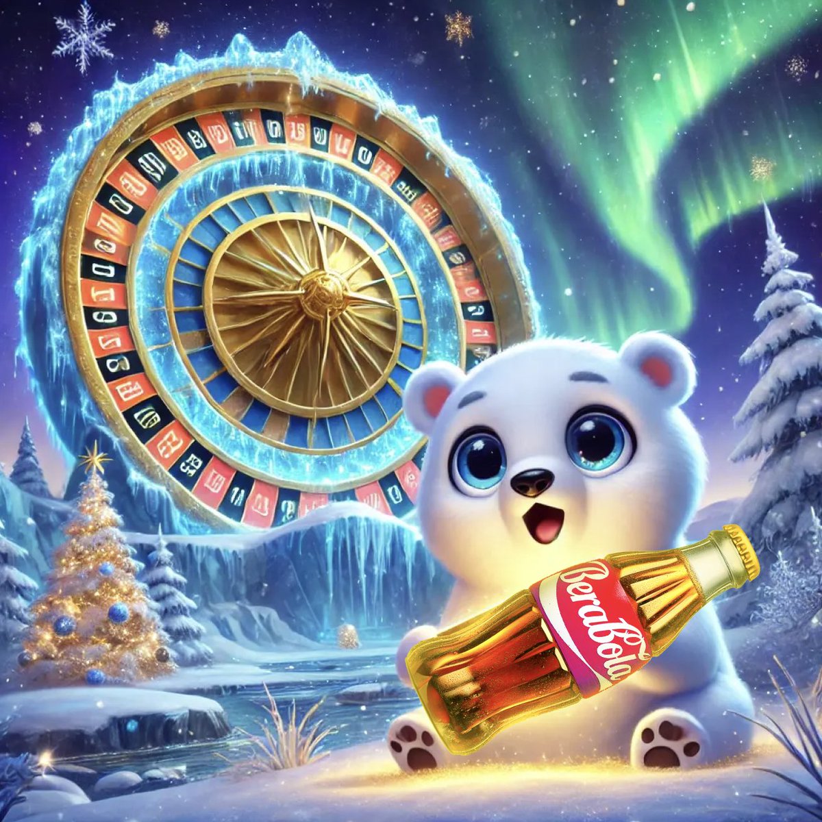 "With excitement..
She rushed to the Roulette Glacier and spun the wheel. As the wheel whirled faster and brighter than ever, Berababy could feel the magic in the air.
This was no ordinary spin..."

(❤️for more!👇👇👇)
