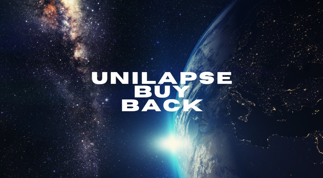 UNILAPSE is starting a Token Buyback to boost holder value and stabilize prices. 

유니랩스가 홀더 가치를 위해 토큰 바이백을 시작합니다. 

#unilapse #nft #buyback #sto