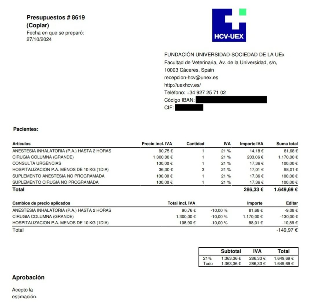 ACTUALIZACIÓN 
Gracias a Raquel, una compi del Refugio San Jorge, Nala ayer fue a la clínica de Cáceres donde la operaron nada más llegar para evitar que las lesiones fueran a peor y poder mantener la poca sensibilidad que tiene en la zona. 
Os dejamos fotos con toda la info ♥️