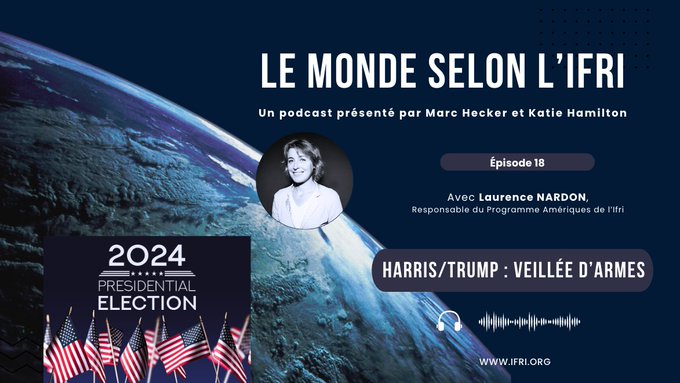[🎧 - A écouter] "Harris/Trump : veillée d'armes"

A quelques jours de l'élection présidentielle américaine, <a href="/LaurenceNardon/">Laurence Nardon</a> est l'invitée du #podcast "Le monde selon l'Ifri".

 ▶️ifri.org/fr/audio-le-mo…

#USPresidentialElection2024 #HGGSP #géopolitique #Trump #Harris  #économie