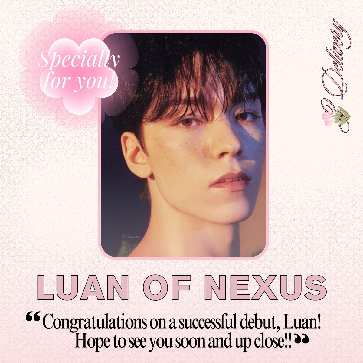 ZobelDelivery's tweet image. ⠀⠀⠀ ⠀
⠀⠀⠀
⠀⠀ ⠀‧₊˚❀༉‧₊˚. Z DELIVERY ….✿˖˚ ༘𐙚

⠀⠀⠀ TO: @zQ_____O
⠀⠀⠀ FROM: Y
⠀⠀⠀
⠀⠀ ⠀SPECIALLY FOR YOU, 
⠀⠀⠀ LUAN OF NEXUS.🌷💓
⠀⠀⠀