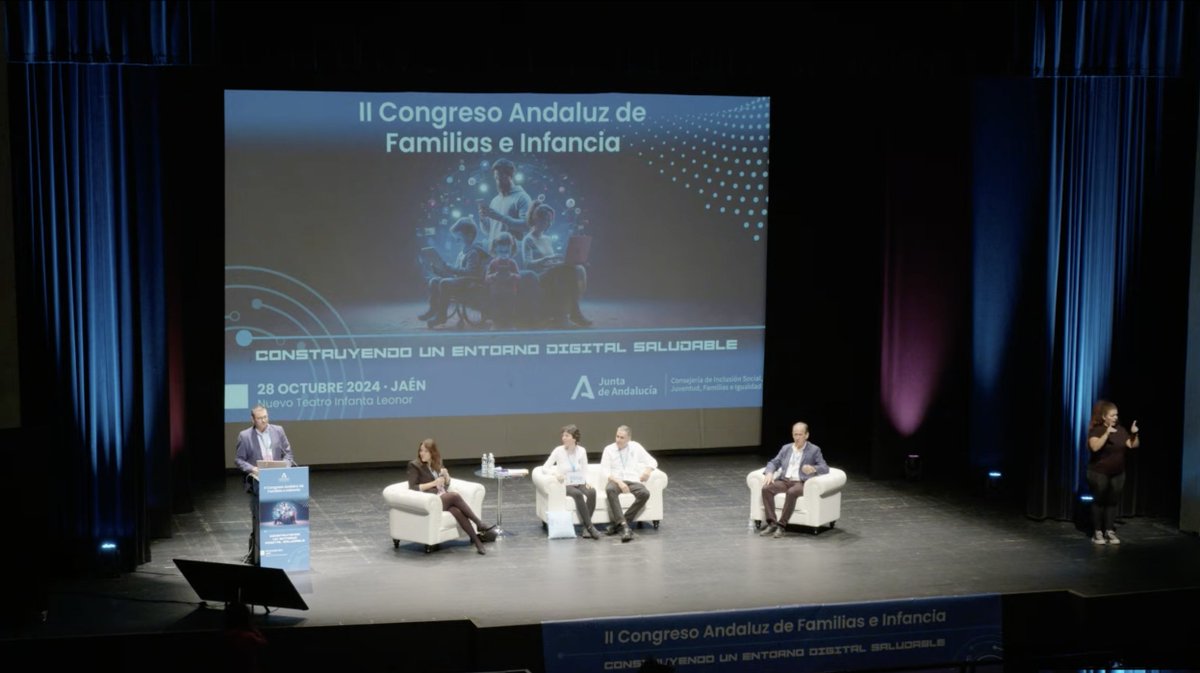 Juan Antonio Herrera (@herrerayconde) on Twitter photo Congreso Andaluz de Familias e Infancia: Construyendo un entorno digital saludable. Usos positivos de la TIC con <a href="/lauradavara/">Laura Davara</a> #CarlosRepresa <a href="/ElisaAhoraEs/">Elisa Macias Rivero</a> #MateoZamorano
<a href="/IgualdadAND/">Inclusión Social, Juventud, Familias e Igualdad</a> #CongresoAndaluzDeFamiliasEInfancia Congreso Andaluz de Familias e Infancia: Construyendo un entorno digital saludable. Usos positivos de la TIC con <a href="/lauradavara/">Laura Davara</a> #CarlosRepresa <a href="/ElisaAhoraEs/">Elisa Macias Rivero</a> #MateoZamorano
<a href="/IgualdadAND/">Inclusión Social, Juventud, Familias e Igualdad</a> #CongresoAndaluzDeFamiliasEInfancia