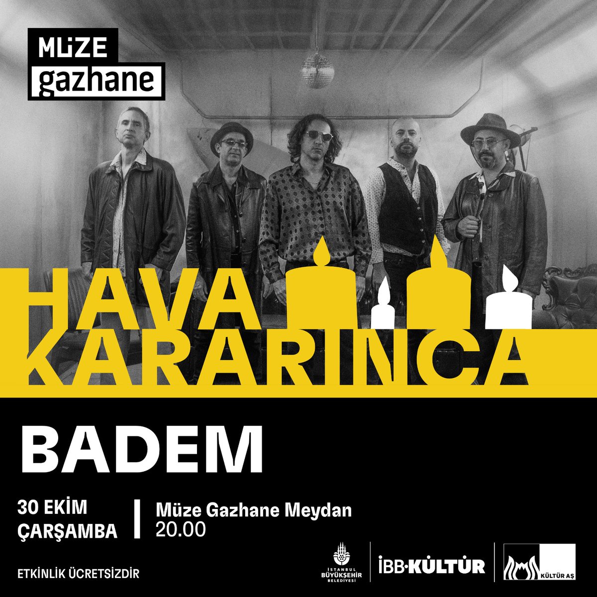 bademagaci's tweet photo. 🎙️Müze Gazhane'de, aynı gün, aynı saatte! 

Ertelenen Müze Gazhane konserimiz için 30 Ekim Çarşamba günü, aynı saatte, aynı sahnede buluşuyoruz!

📅 30 Ekim Çarşamba
⏰ 20.00
📍Müze Gazhane, Kadıköy

Muhteşem bir konsere hazır mıyız? 

#BADEM #Kadıköy https://t.co/5yqtLPipOA