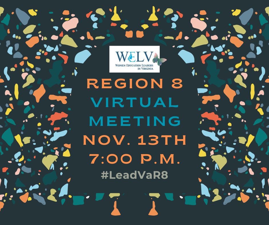 GinnyGills's tweet photo. SAVE THE DATE:
@welv_va  Region 8 is having a virtual meeting next month. Let's get this party started!  Region 8 is really Gr8t! Mark your calendars--more info to follow. 
#LeadVaR8 @Region8_WELV @DoctorT_A @DrAngelnetStith @PrinceEdwardSch @ReasonerCynthia @GCPS_Media @bcpsva @CuCPS @AmeliaSchools @aabennett006 @KristyMidgette @HCPSDistrict @AmyHuskin @WendyTillett @PStepko