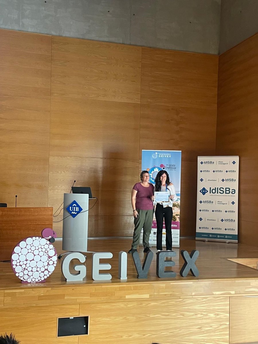 ivecat_igtp's tweet photo. And a huge shoutout to @marta_clos for winning the Best Oral Communication award at the 7th GEIVEX Symposium! We’re all proud to have you on the team! https://t.co/hqqAa7Epmu