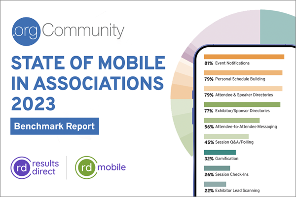 <a href="/orgcommunity/">.orgCommunity</a> and <a href="/ResultsDirect/">Results Direct</a>  | <a href="/RDMobile/">RD Mobile</a> collaborated to provide valuable data to help associations benchmark their use of event, mobile, and other apps. 

Download the Mobile Benchmark Report:
hubs.ly/Q02VLRwp0 

#mobileapps #eventprofs #rdmobile #resultsdirect