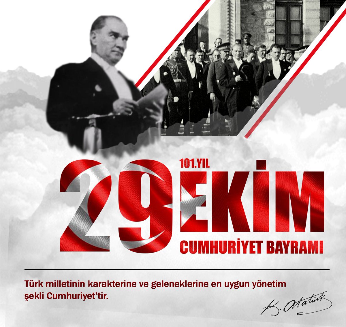 Cumhuriyetimizin 101. yılı kutlu olsun!