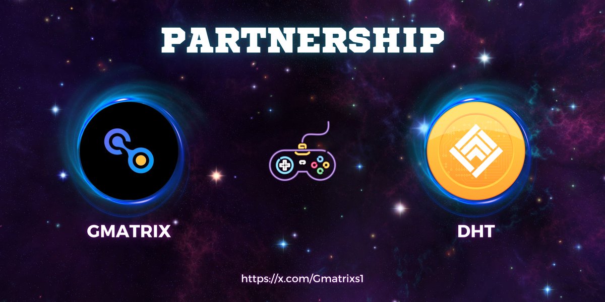 🎊 PARTNERSHIP ANNOUNCEMENT 🎊

Excited to announce our new #Partnership with <a href="/DhtSocial71200/">Social DHT</a>

💰#DHT is the comprehensive blockchain with physical products which is backed by #AGOLD ecosystem.

👉🏻  t.me/MissionGame_bot  👈🏻

#GMATRIXS #DHT #GMS #Collaboration