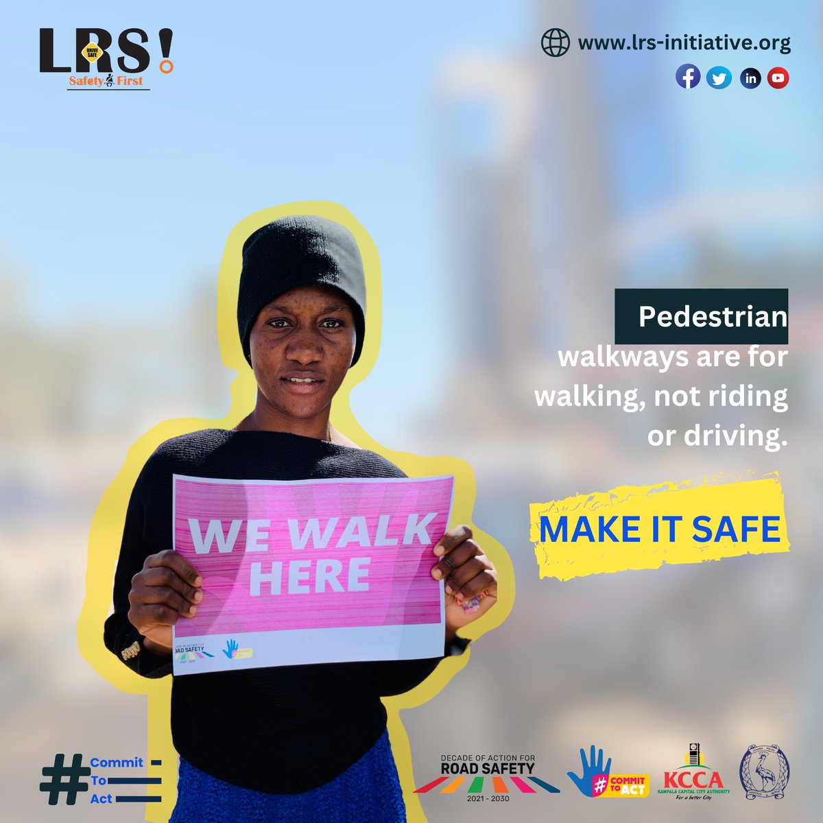 lrsinitiative's tweet image. Pedestrian walkways are for #walking, not riding or driving.
#MakeitSafe #CommitToAct
