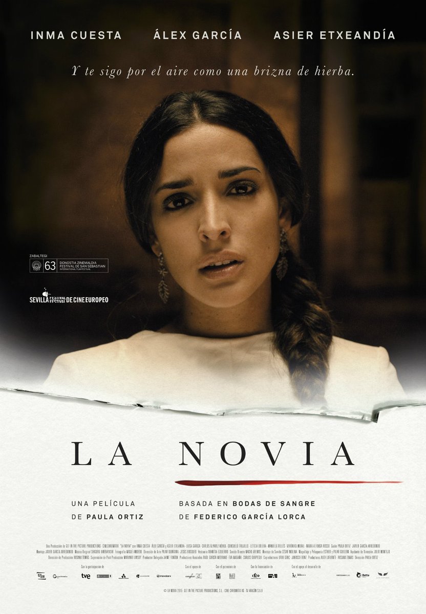 #RECOMENDACION 🎥📣
El Ciclo 30 años de la <a href="/Cine_AEC/">AEC</a> en la Filmoteca Española presenta la #película “La novia” de Paula Ortiz, este 30 de octubre a las 17:30h y coloquio con el DoP Migue Amoedo.

No se la pierdan !!!!
_____
🎥 Rodada con equipos @RCserviceMadrid