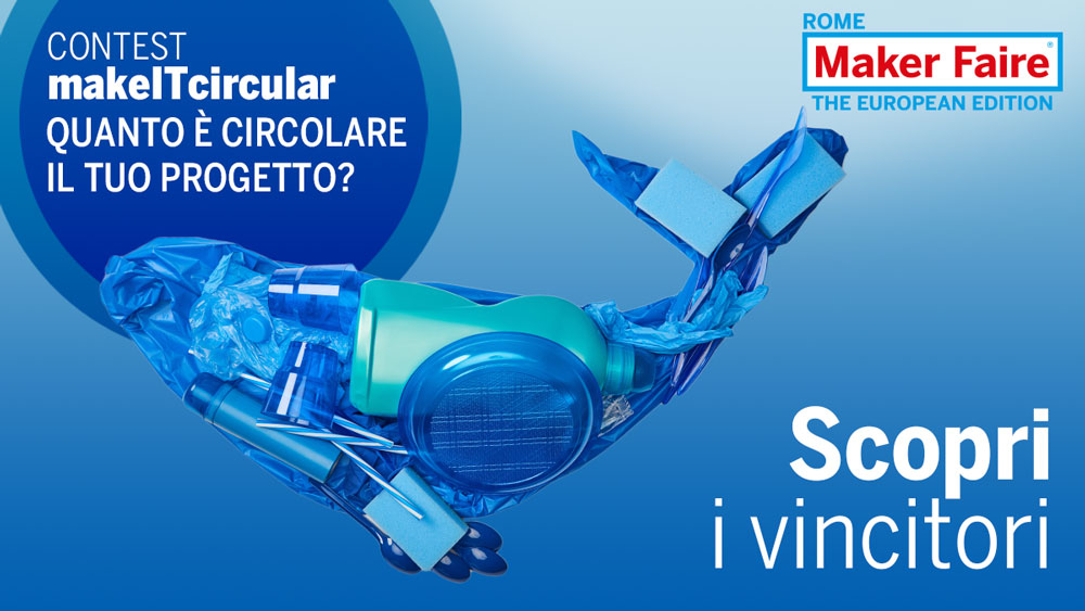 MakerFaireRome's tweet photo. ♻️ Sono stati premiati sul Main Stage di #MFR2024 le migliori innovazioni che meglio rappresentano i valori della Carta del Consumo Circolare.
Leggi il nostro articolo e scopri tutti i vincitori di #MakeITcircular! ⤵️
https://t.co/pb3OIq9mCQ https://t.co/zICBkvQoCz