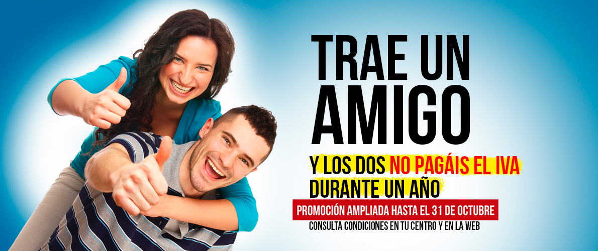 ¡Últimos días para beneficiarte de la promoción amigo! No pierdas la oportunidad de hacer ejercicio con alguien a quien aprecias y con un importante descuento para los dos. 😉 

centrosupera.com/noticia/trae-u…