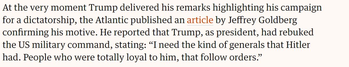 Presumably not the kind of generals that tried to assassinate Hitler? 

(Clip is from the Grauniad).