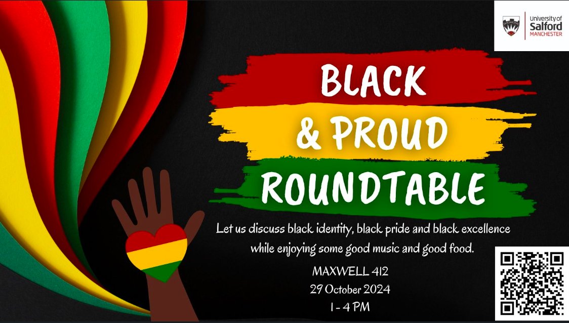 🚨 Don’t miss out! --Tomorrow 🥳
Just a quick reminder about the Black and Proud Roundtable for Black History Month! 🎉 An inspiring event to celebrate Black identity, culture, and excellence.
🍽️ Enjoy African cuisine, connect with others, and reflect on the stories 🎤