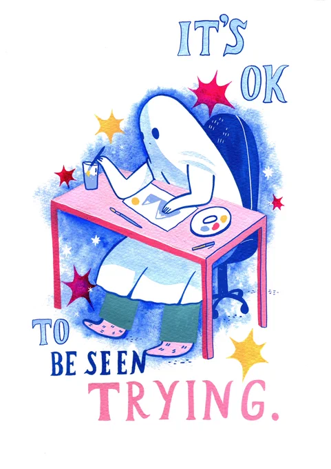 For any creative ghosties out there - the world wants your art, it wants your attempts!!!! 