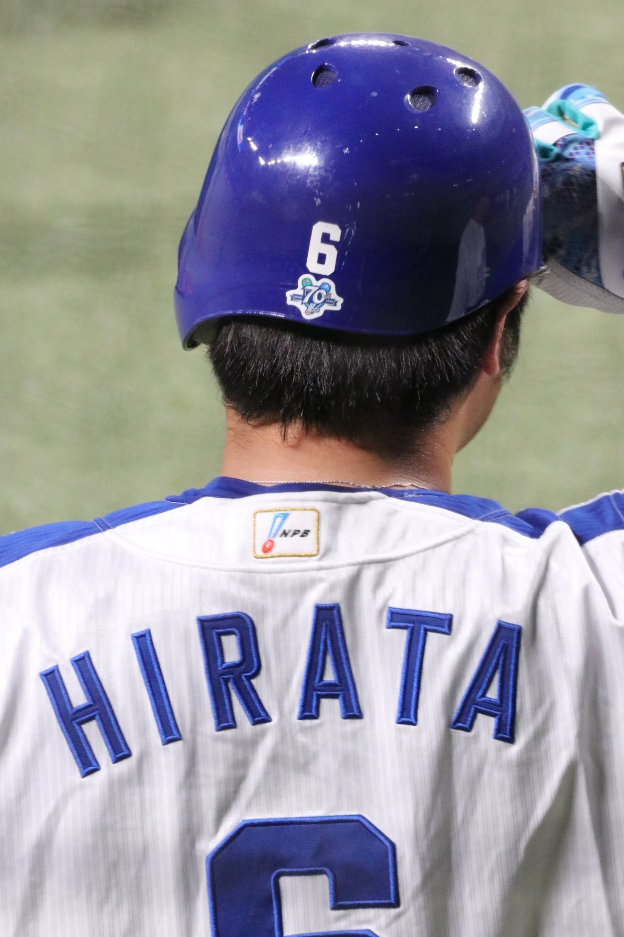中日D平田良介のヘルメット