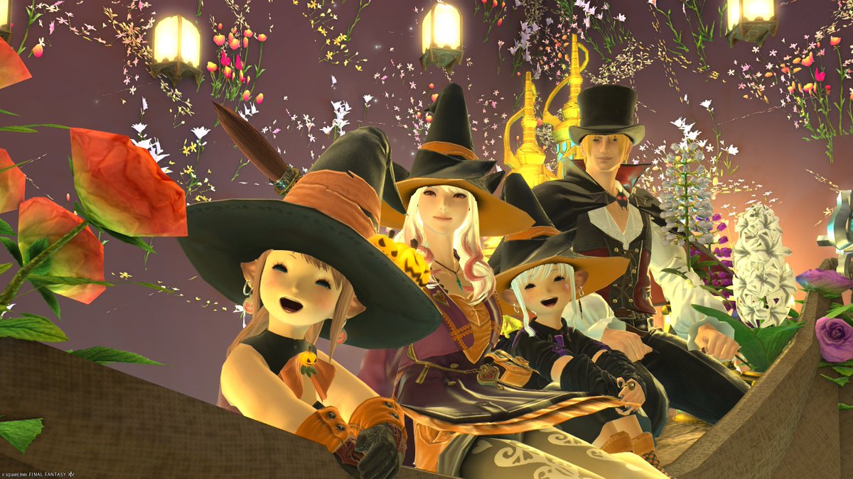 tanon_FF14's tweet photo. 2024・秋のFC会はスタジオ巡りSS撮影とハロウィンパレード。素敵なスタジオありがとう✨パレードは新生エリアを参加者みんな徒歩でゆっくり周って新鮮な感覚で面白かった＾＾終わった後も歴代最長でおしゃべりして楽しい時間を過ごせました。
みんなありがとね～😁 https://t.co/xLcvdoxYDm