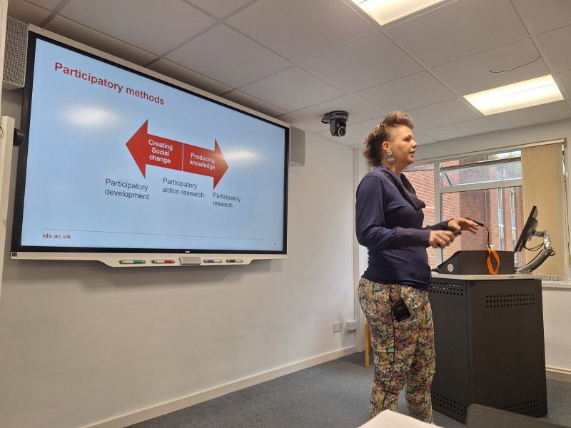 StephenThomo's tweet photo. Had the pleasure of teaching about #participation alongside  @academieke on the MA Power, Participation &amp; Social Change at @IDS_UK  last week. Always a highlight of the teaching year for me. #ParticipatoryReserach #ParticipatoryDevelopment https://t.co/M5XlZdNGcm