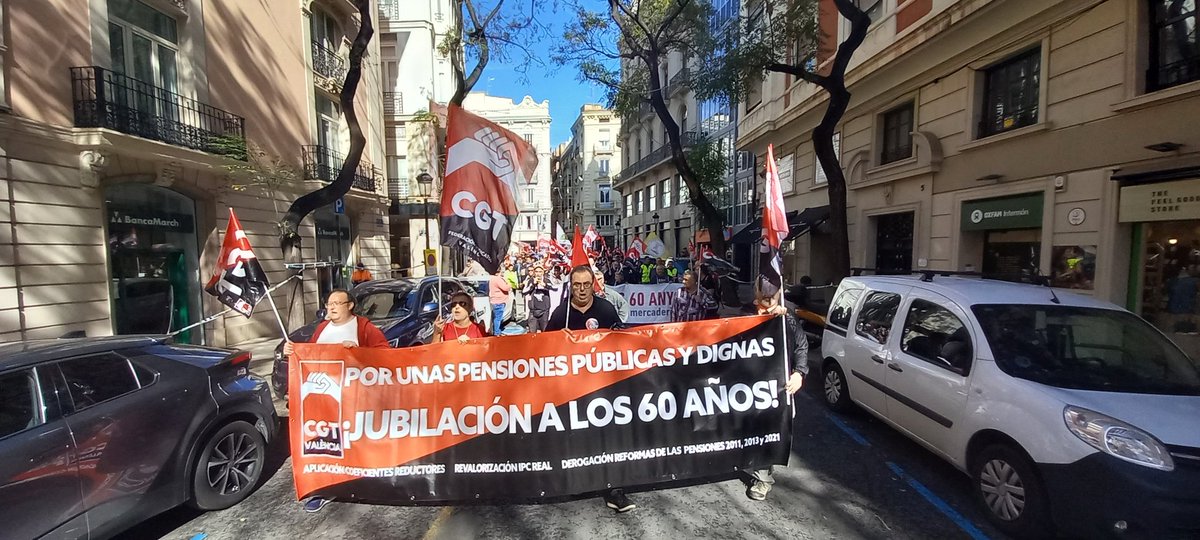 Las conductoras y conductores profesionales luchando por la aplicación de los coeficientes reductores para poder jubilarse a los 60 años. #CGT