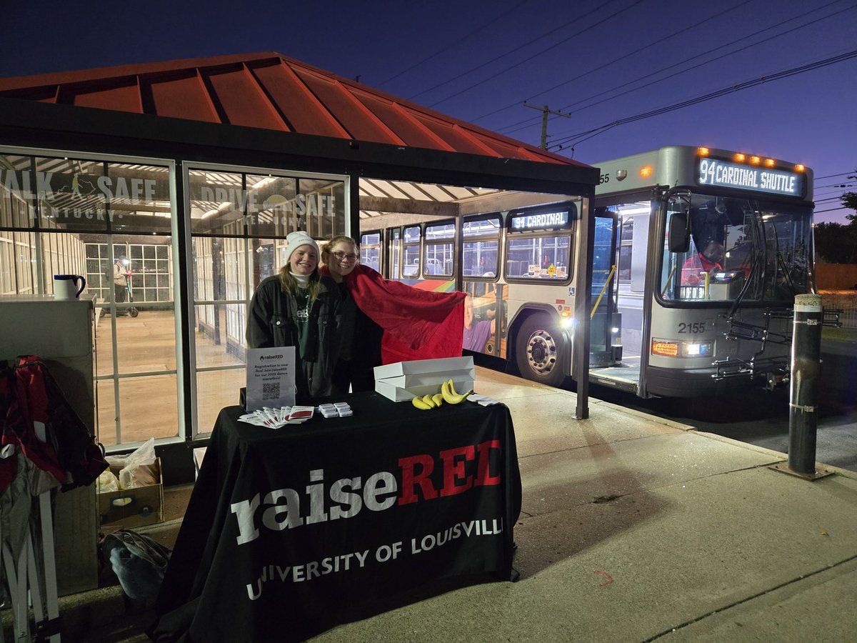 raiseRED (@raisered_uofl) on Twitter photo Calling <a href="/uofl/">University of Louisville</a> commuters: we're at the stadium parking lot this morning and tomorrow with donuts, bananas, and coffee. 🍩🍌☕ Stop by to learn more about raiseRED and start your day on the right foot! Calling <a href="/uofl/">University of Louisville</a> commuters: we're at the stadium parking lot this morning and tomorrow with donuts, bananas, and coffee. 🍩🍌☕ Stop by to learn more about raiseRED and start your day on the right foot!
