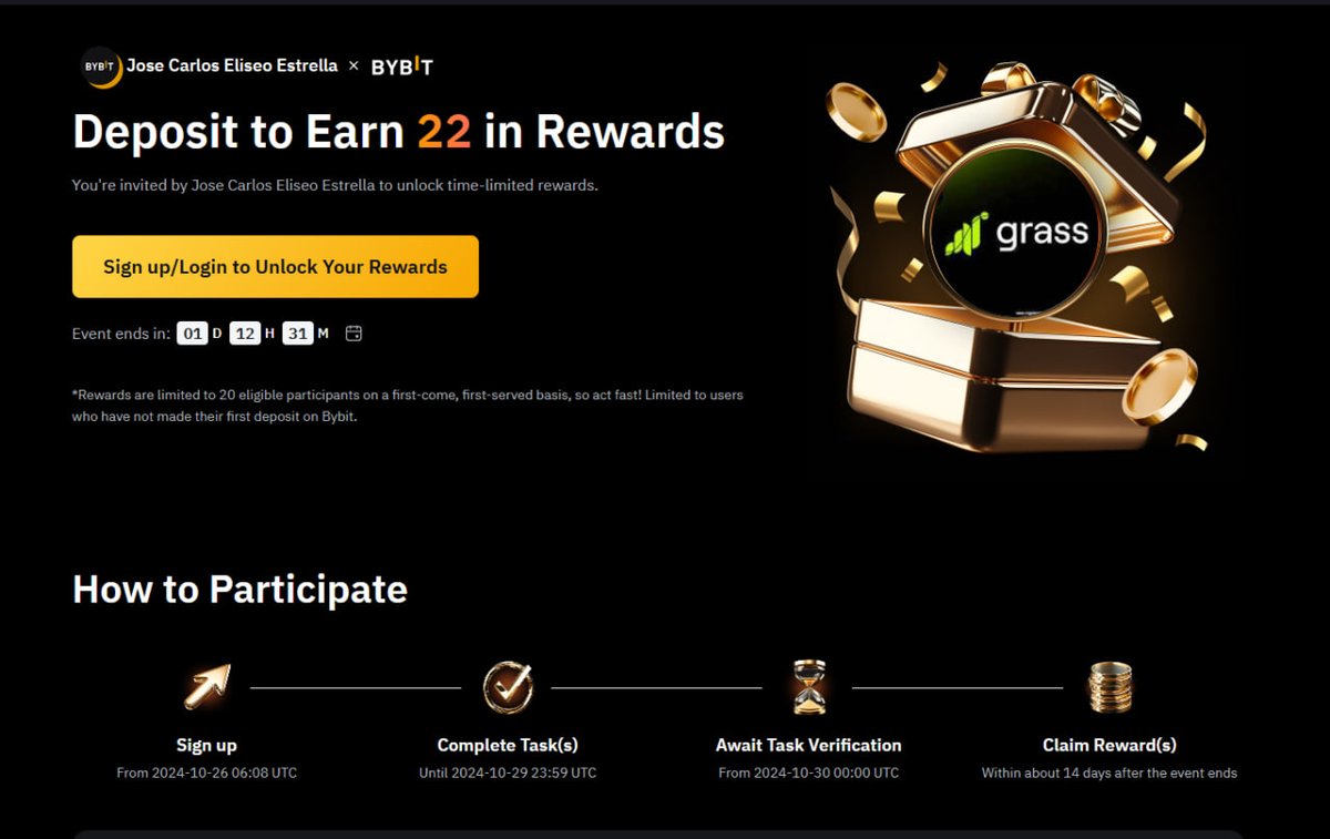 JcEstrella96's tweet photo. Exclusive Grass Airdrop!! 
Link: https://t.co/SvXUUP5SIL
#Crypto #Web3  #Bybit https://t.co/5MDrTxy8xv