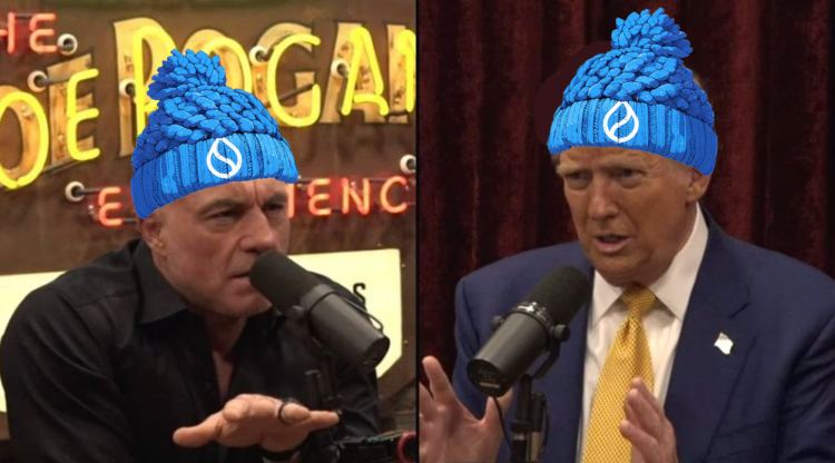 SuiPugwif's tweet image. "It was so fast. Amazing speed, these people. They say it was the most rapid CTO in the history of CTOs."

"And this was just people from the community?"

"Very brilliant group of people, Joe. They made the hat blue, put a Sui logo on it. Great marketing. They put a hat on one of…