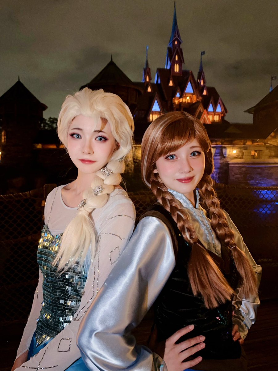 kaya__mal's tweet photo. エルサと🩵

#dハロ #アナ雪 #ディズニー #dハロ仮装 https://t.co/uvospu27ya