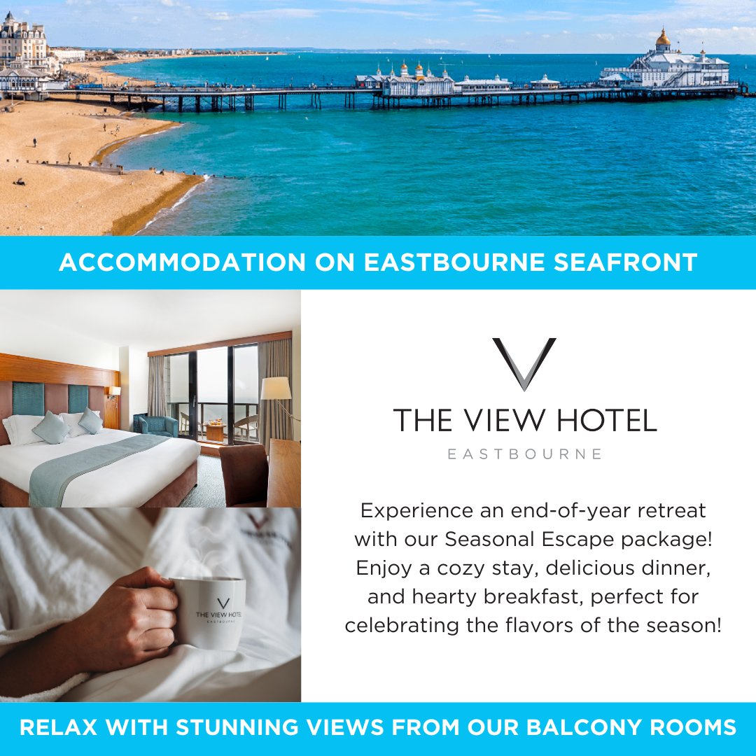 🍂 This autumn, The View Hotel Eastbourne has cosy stay offers waiting for you! 🍁 Guests can relax in comfort while enjoying breathtaking views and exclusive seasonal discounts. It's a wonderful time to explore the vibrant colours of the season. Book your autumn escape today!