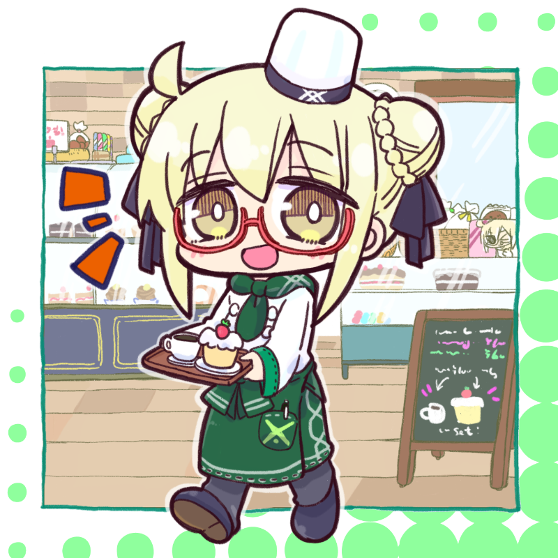 FGO「ケーキ屋えっちゃん描かせてもらいました!リクエストありがとうございました#FGO」|春日優希@コミケ新刊委託中のイラスト